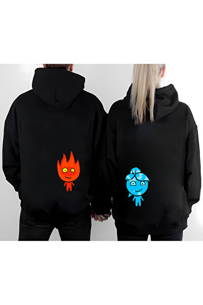 MODA Φούτερ με συνδυασμό ζευγαριού με δώρο για την ημέρα του Αγίου Βαλεντίνου...