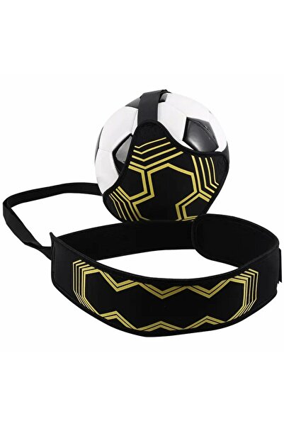 Aptel Kit antrenament fotbal, curea Velcro, marime minge 3/4/5, plastic, negr...