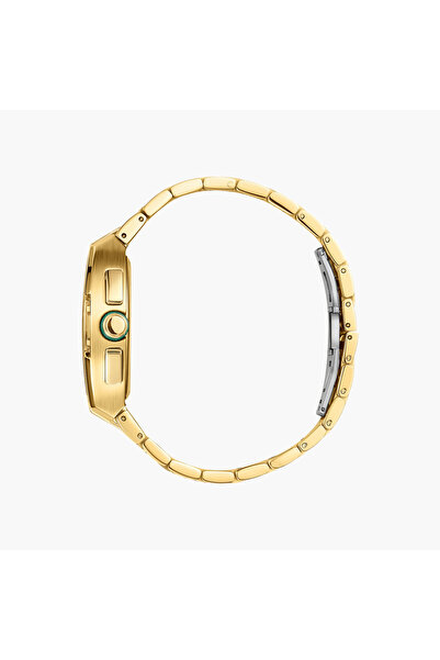 Omax Gold Tone Stainless Steel Watch