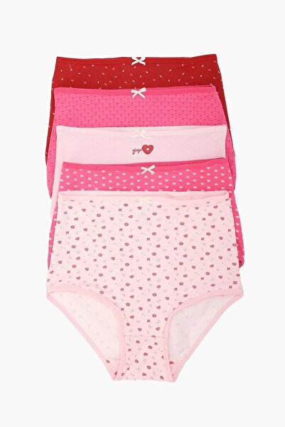 CARINA عبوة من ٥ سراويل داخلية بريف بخصر عالي ملونة