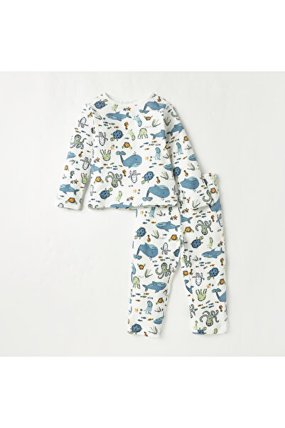 Juniors Under the Sea Print T-shirt and Pyjama Set