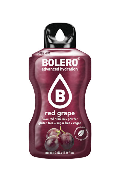 Bolero Advanced Hydration Drink Red Grape Flavored Water Drinks (12 Sticks)