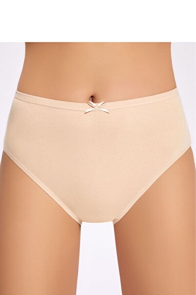 İlke 12 قطعة، قطن 100%، مضلع، مع فيونكة، خصر عالي، سراويل داخلية نسائية (للنس...