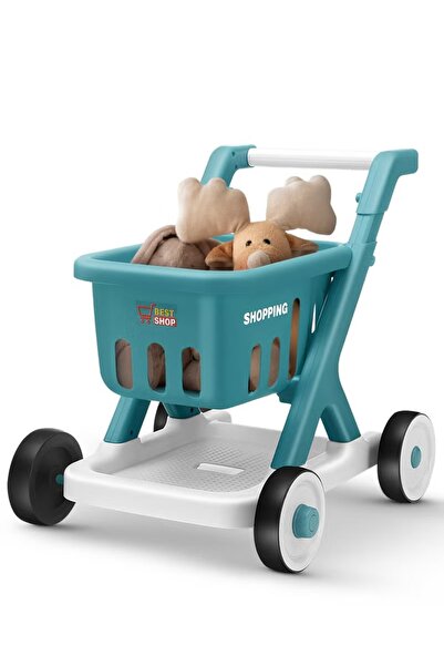 BAYBEE Baby Pull-Along Wagon Toddlers Push Walker for Kids with Music & Shopp...