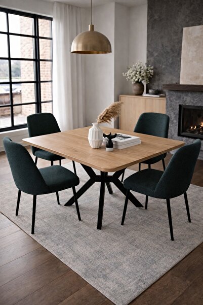 Can Vista Home 70×70 Kare Ceviz Portatif Masa Lark Panel