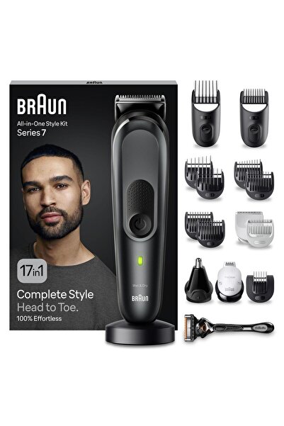 Braun Series 7 MGK7491 Hepsi Bir Arada Şekillendirme Seti, 17’si 1 Arada Erke...