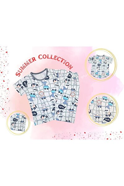 MINII MODZ Calf Hello Print Sleepwear - Kids Nightsuit Top & Bottom Pyjama Set for Infants & Toddlers