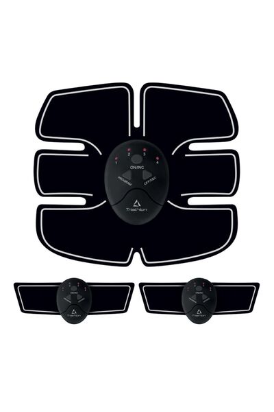 Triathlon T‑239 Titreşimli EMS Kas Geliştirici Cihaz 3’lü Set | Şarjlı | Karı...