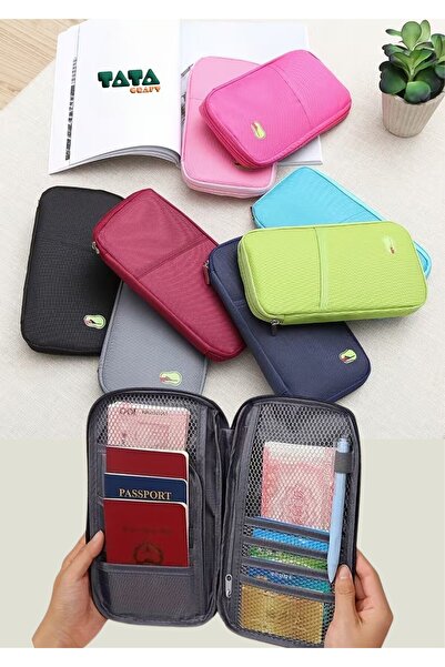 TATA CRAFT Organizer Çanta Seyahat Pasaport Kimlik Para Evrak Düzenleme Sakla...
