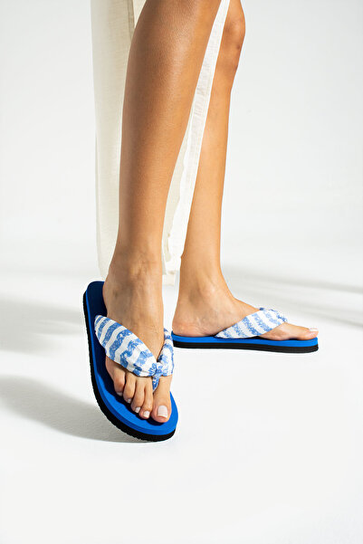 Evalupe Bella Chiffon Puff Fabric Flip-Flops That Don'T Hurt Your Feet Beach ...