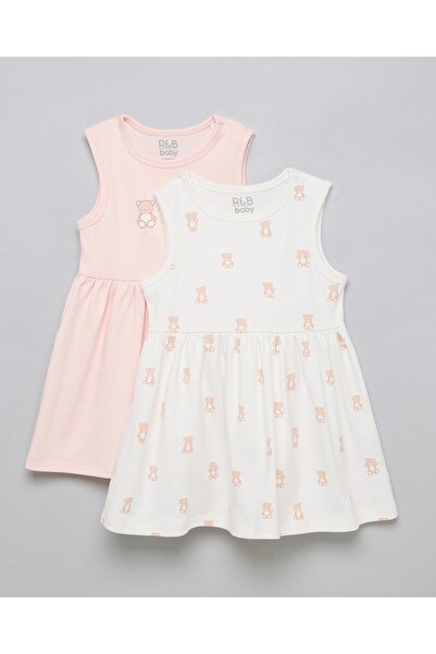 R&B 2 Pack Printed Sleeveless Dresses