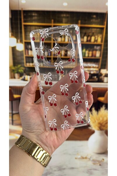 Vip Case Redmi Note 14 Pro 4g Compatible Cherry Pattern Transparent Shock-Abs...