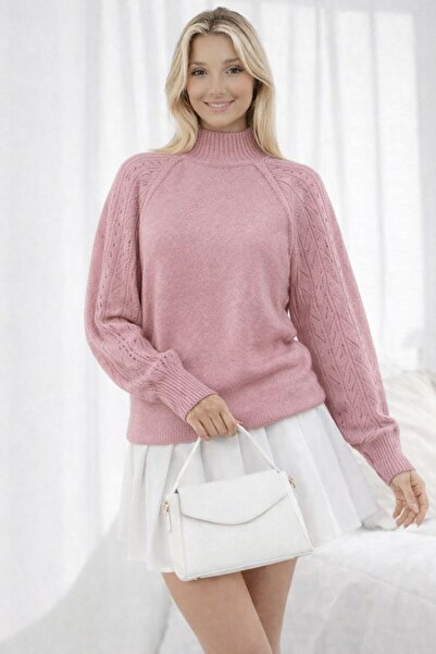 STECCA Balıkçı Yaka Kazak Ajurlu Kol