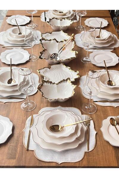 ROSSEV Yemek Takımı Dor 85 Parça 6 Kişilik