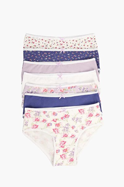 CARINA عبوة من ٧ سراويل داخلية بريف ملونة