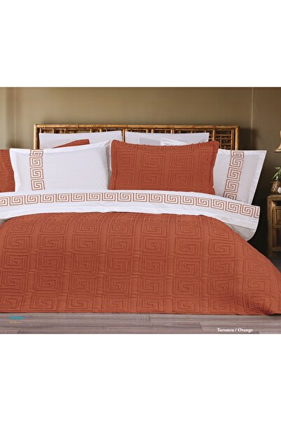 Bella Home 9 Piece Athena Dowry Set – Stylish and Convenient - Orange with Or...