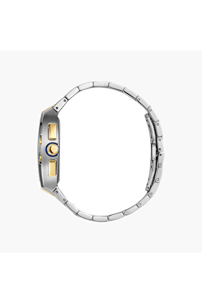 Omax Two-Tone Metal Chronograph Watch