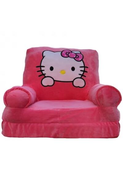 OEM Hello Kitty Armchair with 2 Plates, Extendable, Pink