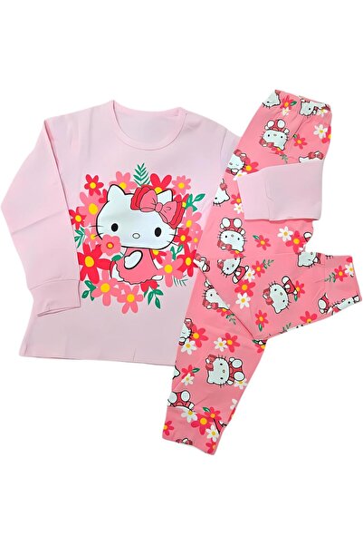 MINII MODZ Kitty Cuddles Pyjama Set – Kids Nightsuit Top & Bottom Sleepwear f...