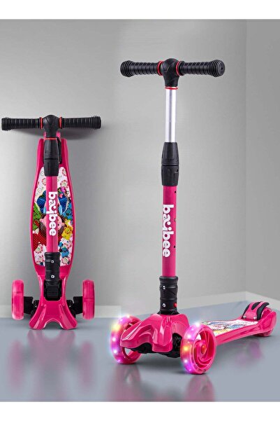 BAYBEE سكوتر فلاش للأطفال، سكوتر بثلاث عجلات للأطفال بمقبض قابل للطي وتعديل ا...