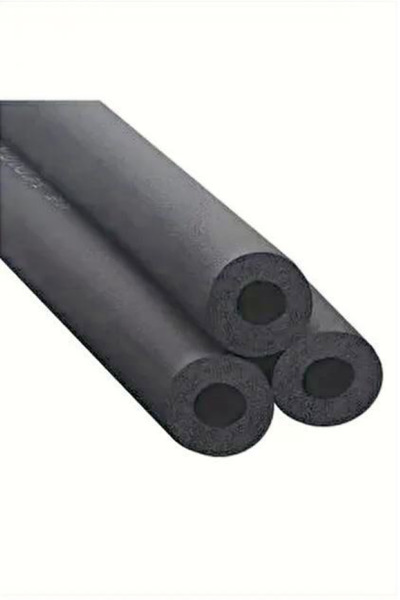 Ses ve ısı yalıtımlı yumuşak kauçuk botu izolasyonu. Boru çapı 60 mm, et kalınlığı 19 mm