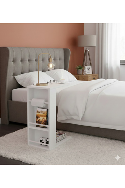 Unisoft Pintya C Tipi Koltuk Yanı Sehpası Dergilikli Laptop Kahve Yan Sehpası...