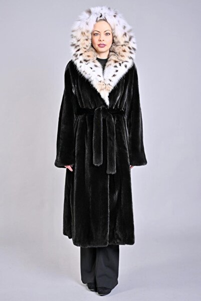 Rabiossa Women's Soft Textured Imported Plush Overcoat Fur Coat