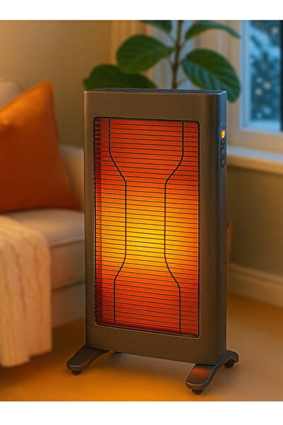 TOSCANA U 1500W electric heater with remote control and digital LED display