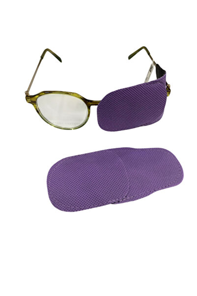 Optic Master Cloth Eye Patch for Children 1 Pair Purple