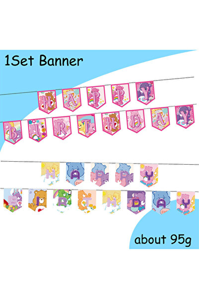 Choice6 لافتة واحدة، مجموعة لوازم حفلات كير بيرز، طبق منديل ورقي للاستخدام مر...