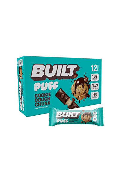 Built ألواح بروتين باف، قطع عجينة الكوكيز 40 غرام
