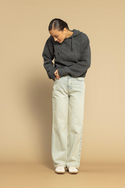 Nisan Pulover de tricotaj cu glugă