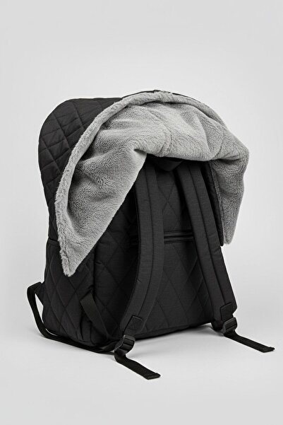 Deriderim Morikukko Back to School Black Gray Lightweight Backpack with Hoode...