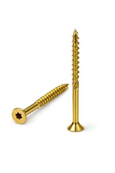 Grey Square Set of 50 Carpentry screws, countersunk head, 4x70 mm - torx