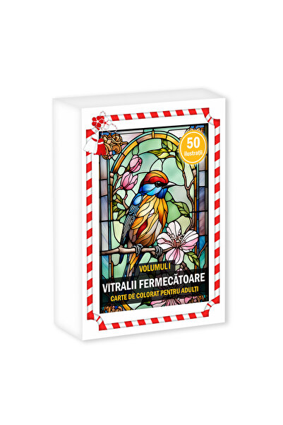 Legendary Gifts Coloring book, A6 format in box, model: Charming Stained Glass