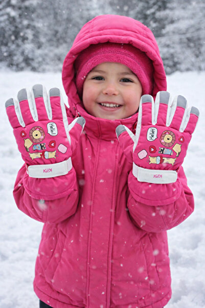 MURTY Kitti 4-9 Years Old Girls' Snow Skiing Winter Gloves Lined Cold-Proof W...
