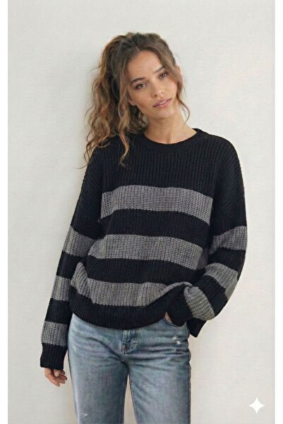 BW Bravely Wear سترة نسائية محبوكة برقبة دائرية من سيلانيك