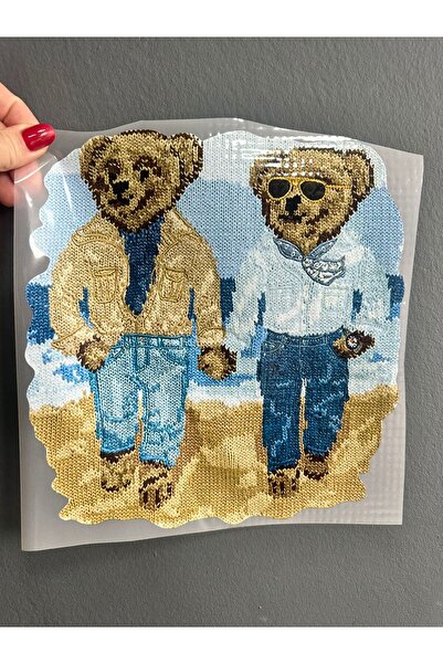 Gönülden Tasarım Imprimare prin transfer cu călcat Bear Friends Arma 25x25 Cm