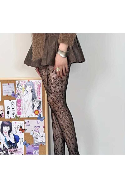 Freya FİLELİ LEOPAR KÜLOTLU ÇORAP