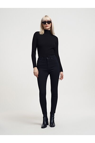 Loft Natalie Cindy Pantaloni de blugi skinny pentru femei, negru, Lf2034221 C...