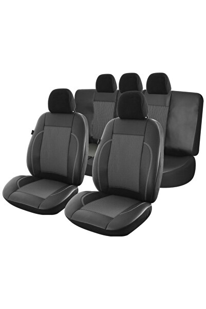 SMARTIC Huse scaune auto Smartic, Leather Lux S04, 11 piese, compatibile airb...