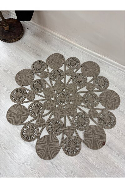 MaVaux Elora Doğal Hasır Jüt Kilim El Dokuması Özel Tasarım Salon Yatak Odası...