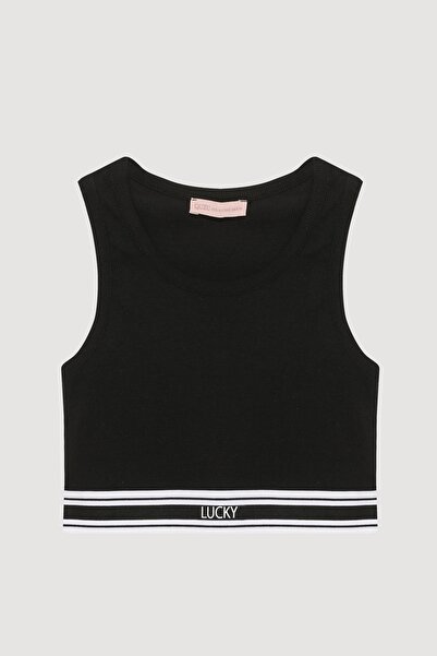 Quzu Women's Tank Top Atl00704 Black