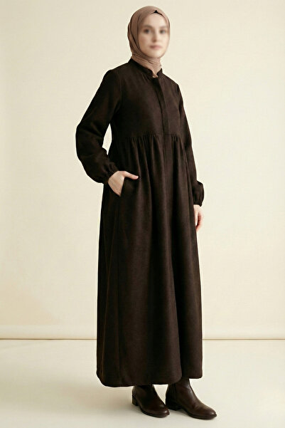 Raqqa Robal Hijab Coat - Bitter Brown