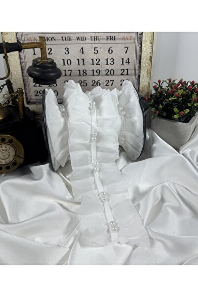 jasmina store inci detaylo organze plise şerit aksesuar