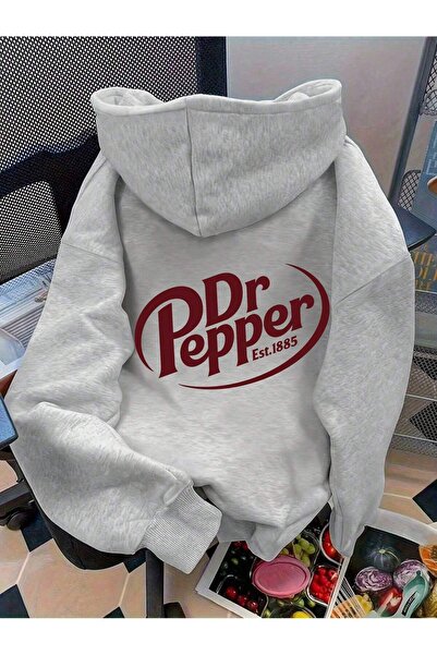DAXİS Sportwear Company KAPÜŞONLU DR.PEPPER BASKILI SWEATSHİRT
