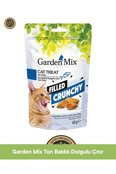 Garden Mix Filled Crunchy Ton balık Dolgulu Çıtır Kedi Ödülü 60 gr