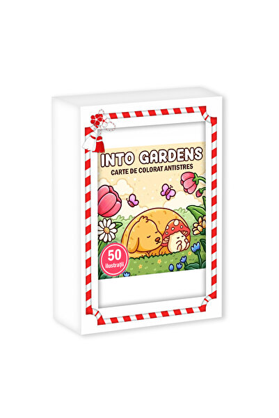 Legendary Gifts Coloring book, A6 format in box, model: Into Gardens