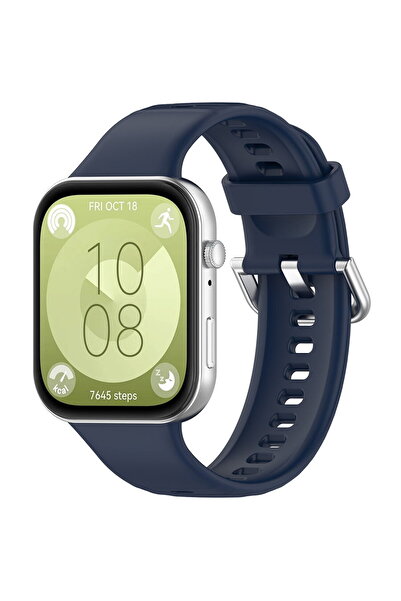 Techsuit Strap for Huawei Watch Fit 3 - Watchband 24mm (W061) - Navy Blue