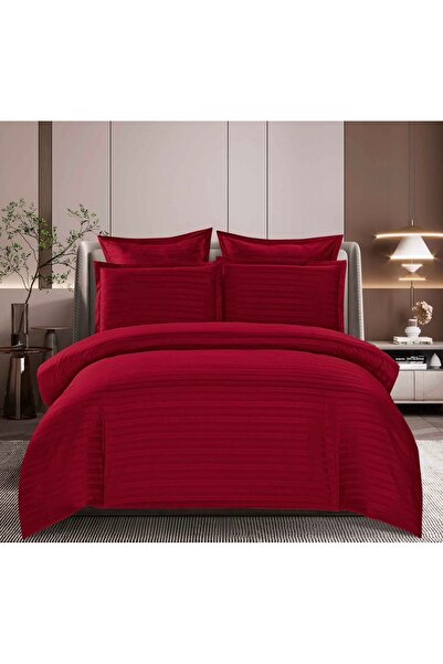 Sky Home Premium Damask Bed Linen - 6 Pieces, Fitted Sheet, 180x200x25 cm